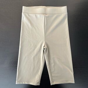 Zara Taupe Biker Shorts